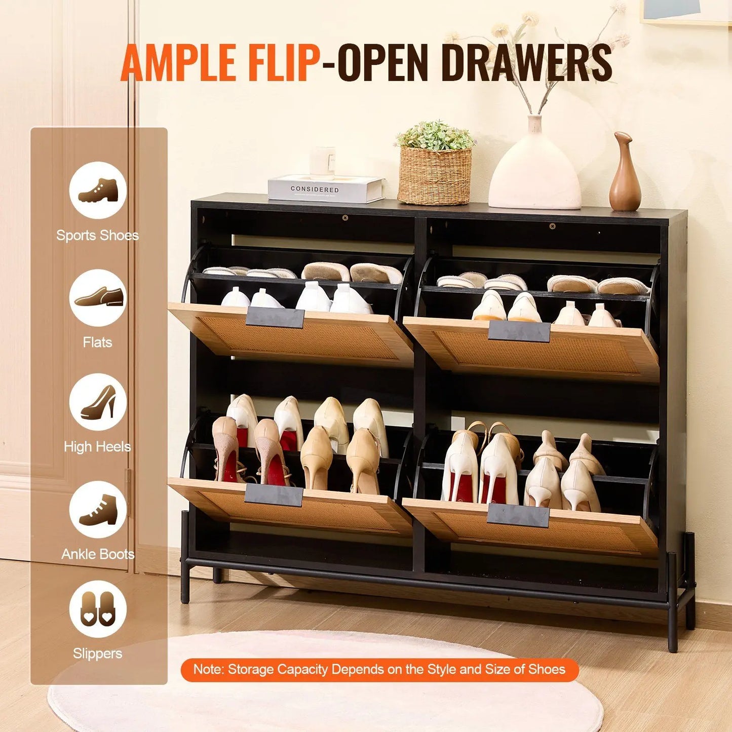 Narrow Metal Entryway Storage Organizer