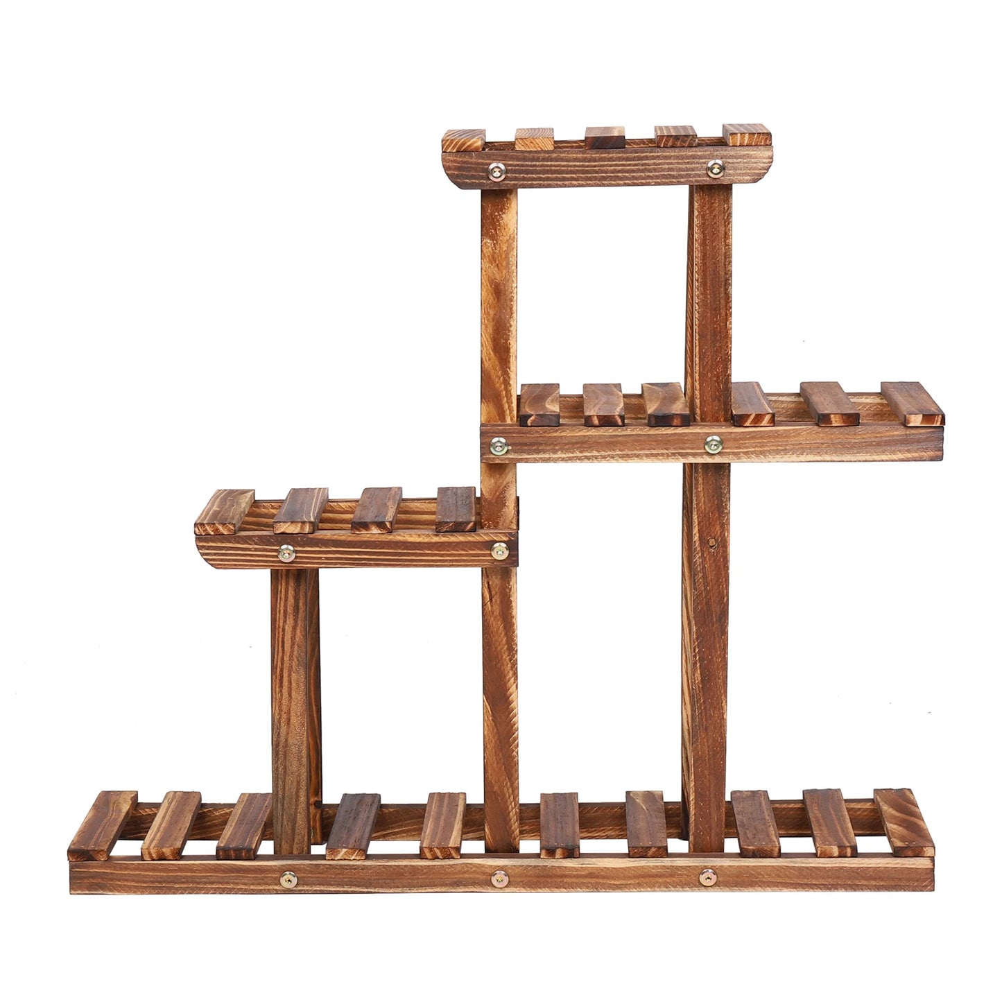 Carbonized Wood Plant Stand Multi Tier Succulent Rack