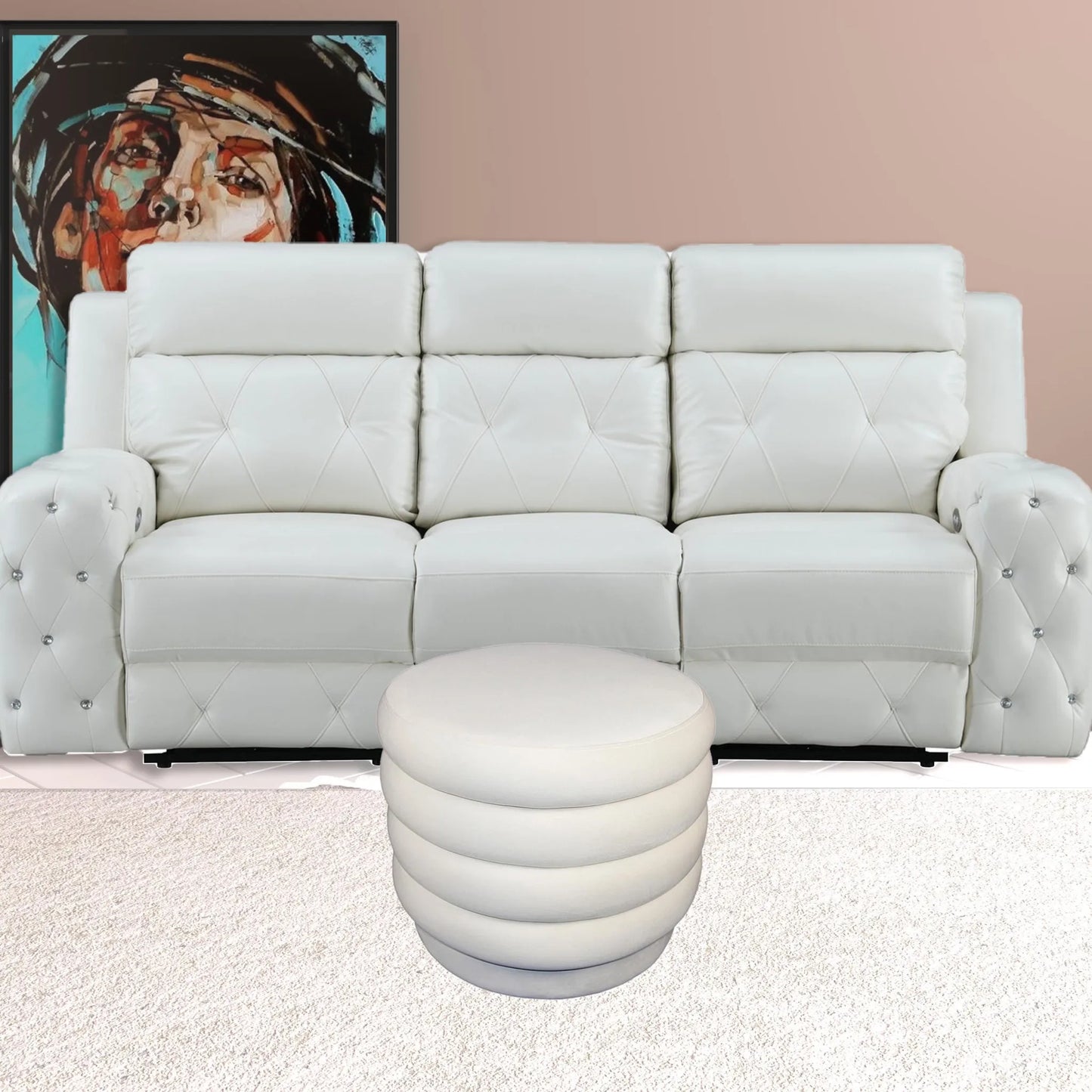 Round Ottoman Stool