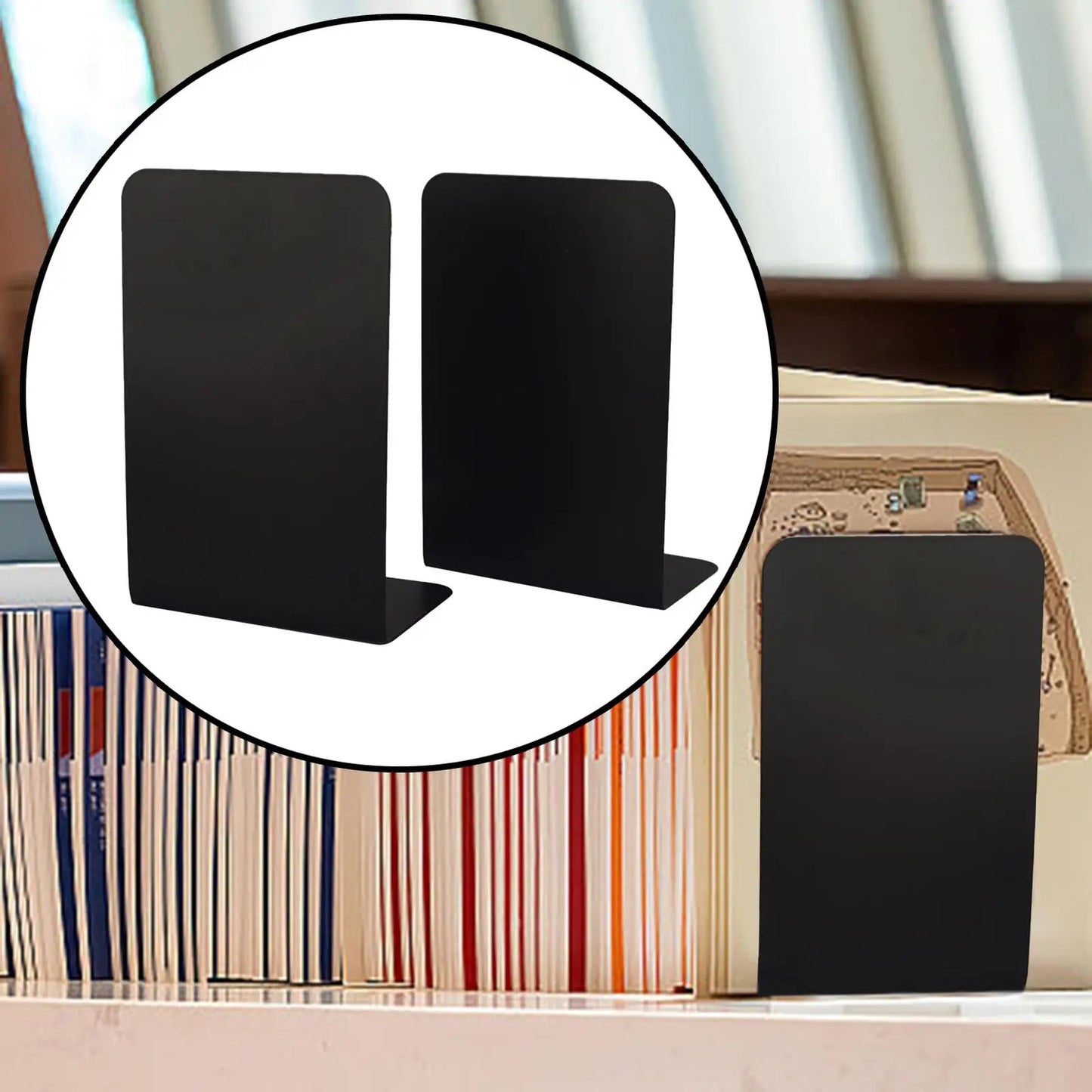 Portable Metal Bookends