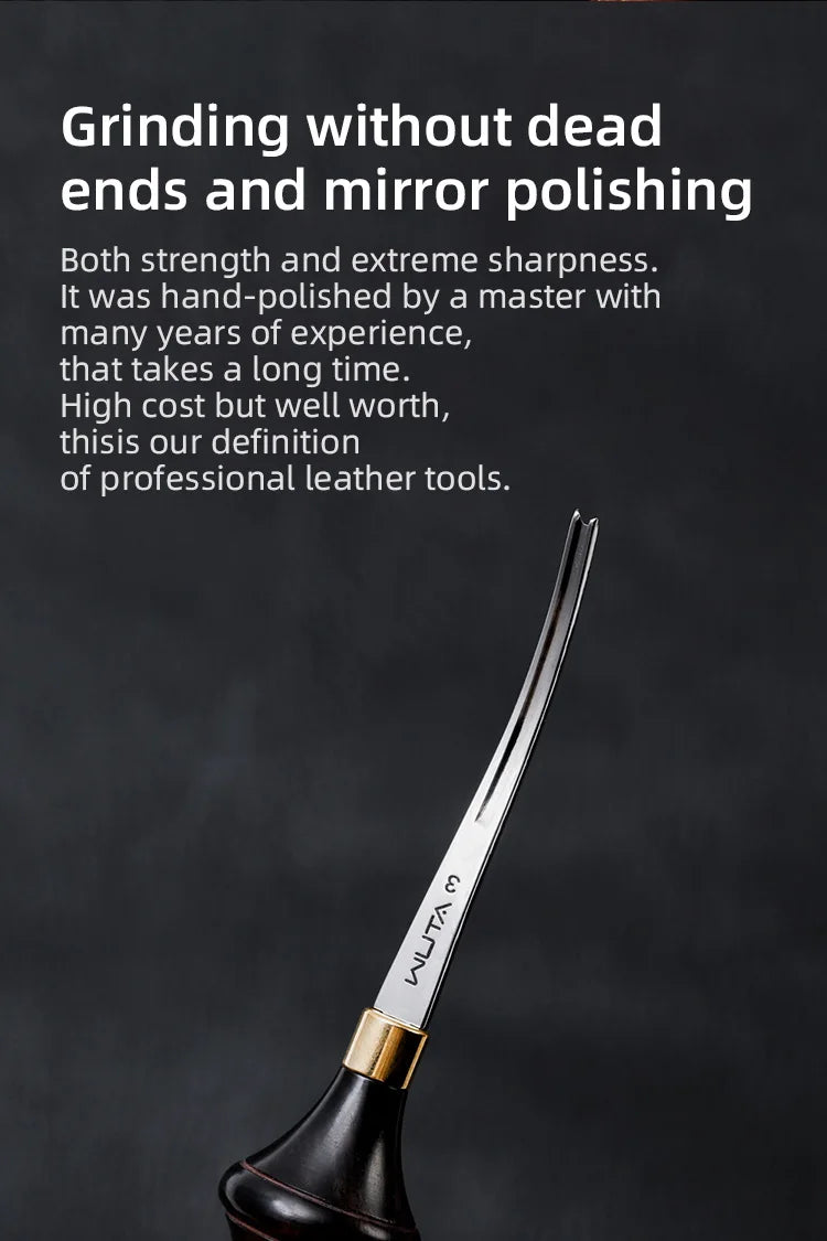 Leather Edge Ebony Handle Cutter Edger