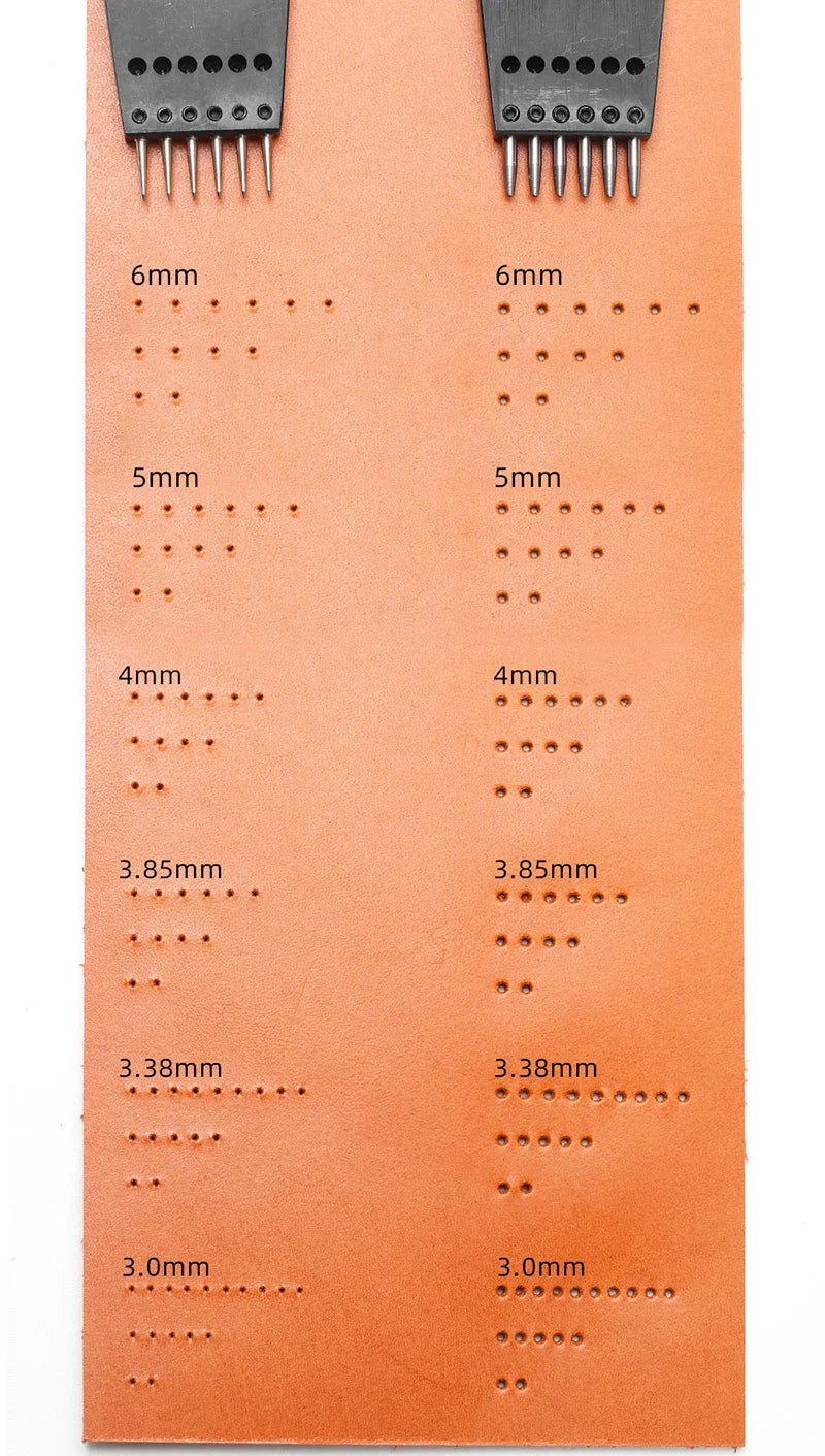 Iron Removable Round Hole Punch Leather Craft Chisel DIY Leather Tools