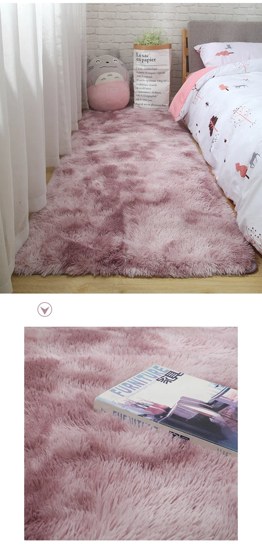 Bedroom Carpet Soft Mat Fluffy Rugs