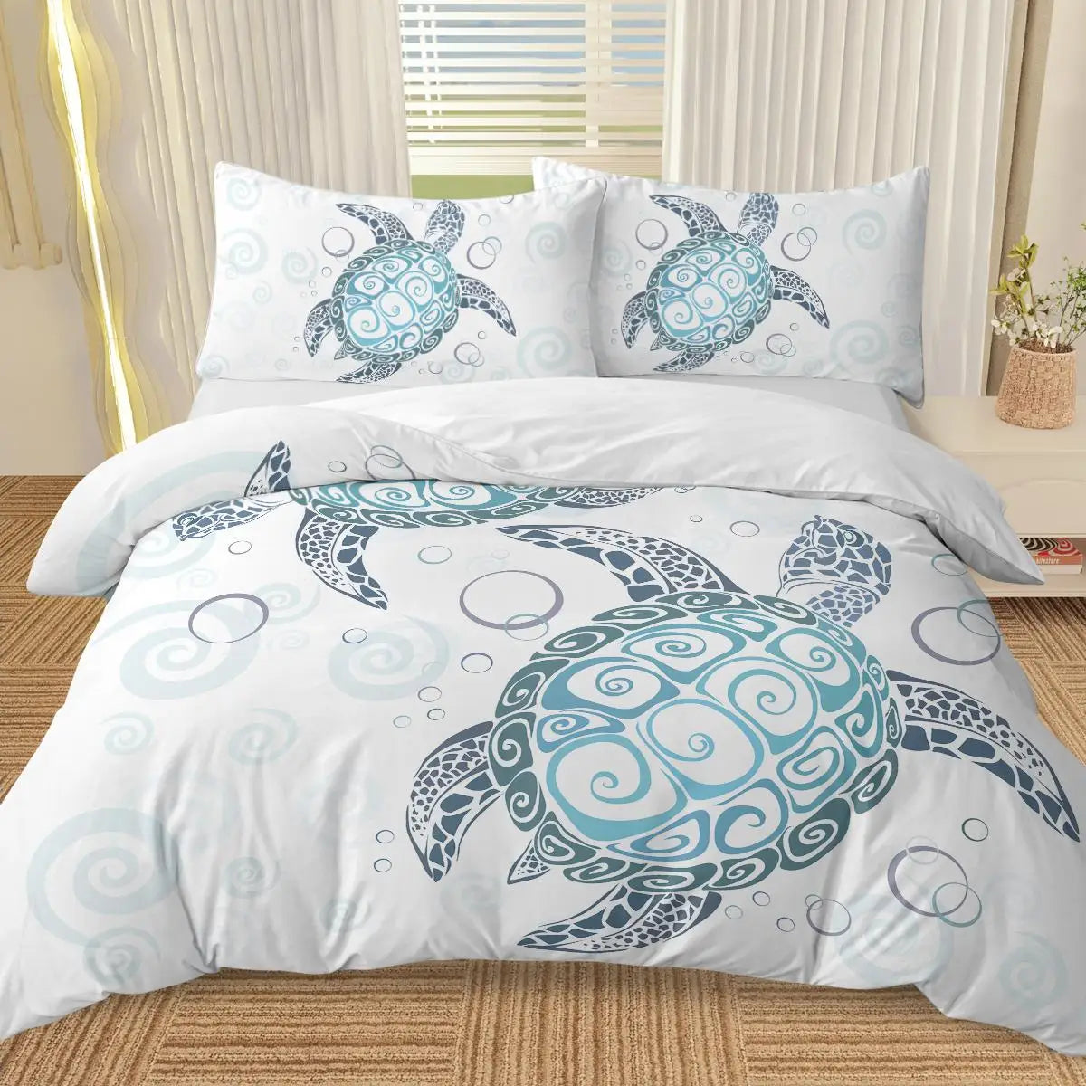 Ten Grid Turtle Self-Produced Bedding Set