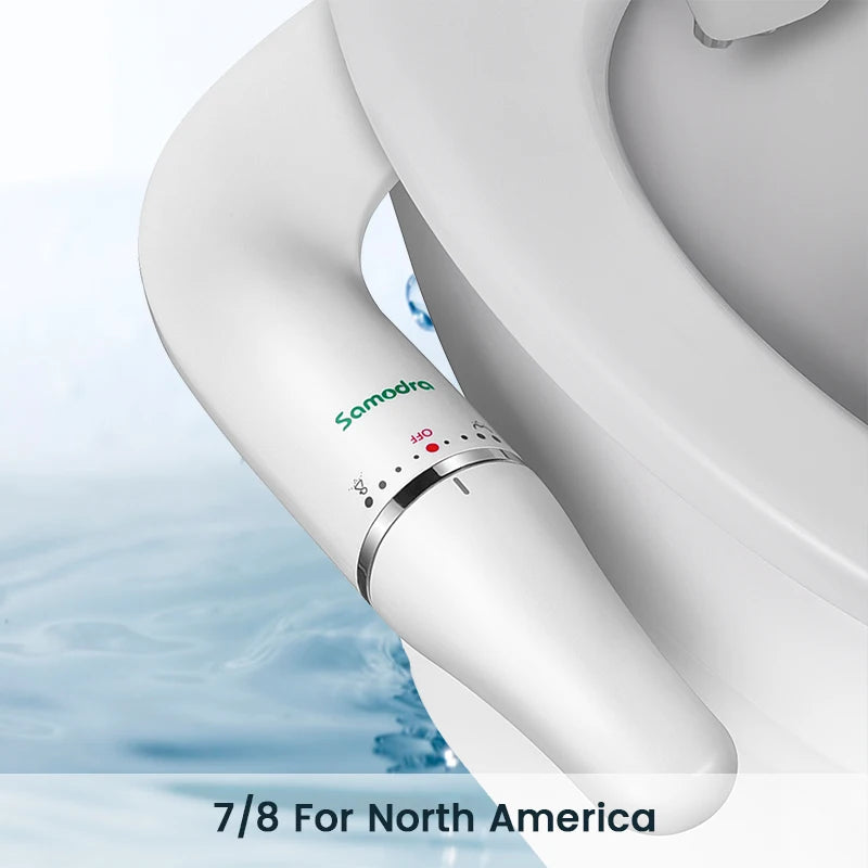 Toilet Bidet Ultra-Slim Bidet Seat With Brass Inlet Adjustable Water Pressure