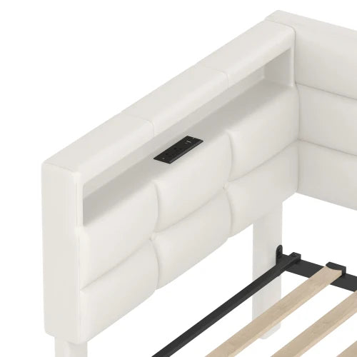 Upholstered Twin Size Daybed with Storage