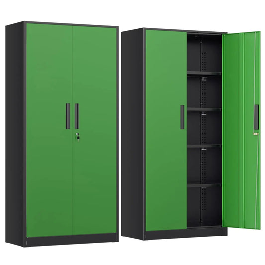 Metal Storage Cabinet with Adjustable Shelves