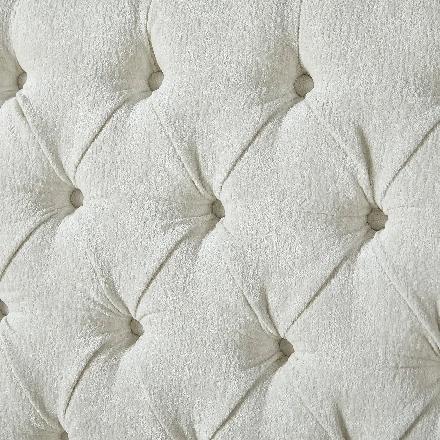 Upholstered Sleigh Bed with Scroll Wingback Headboard & Footboard/Button