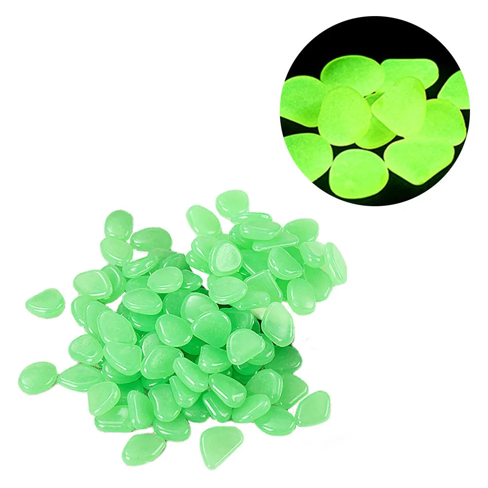 Garden Glow In The Dark Pebbles Stones Rocks For Yard And Walkways Decor