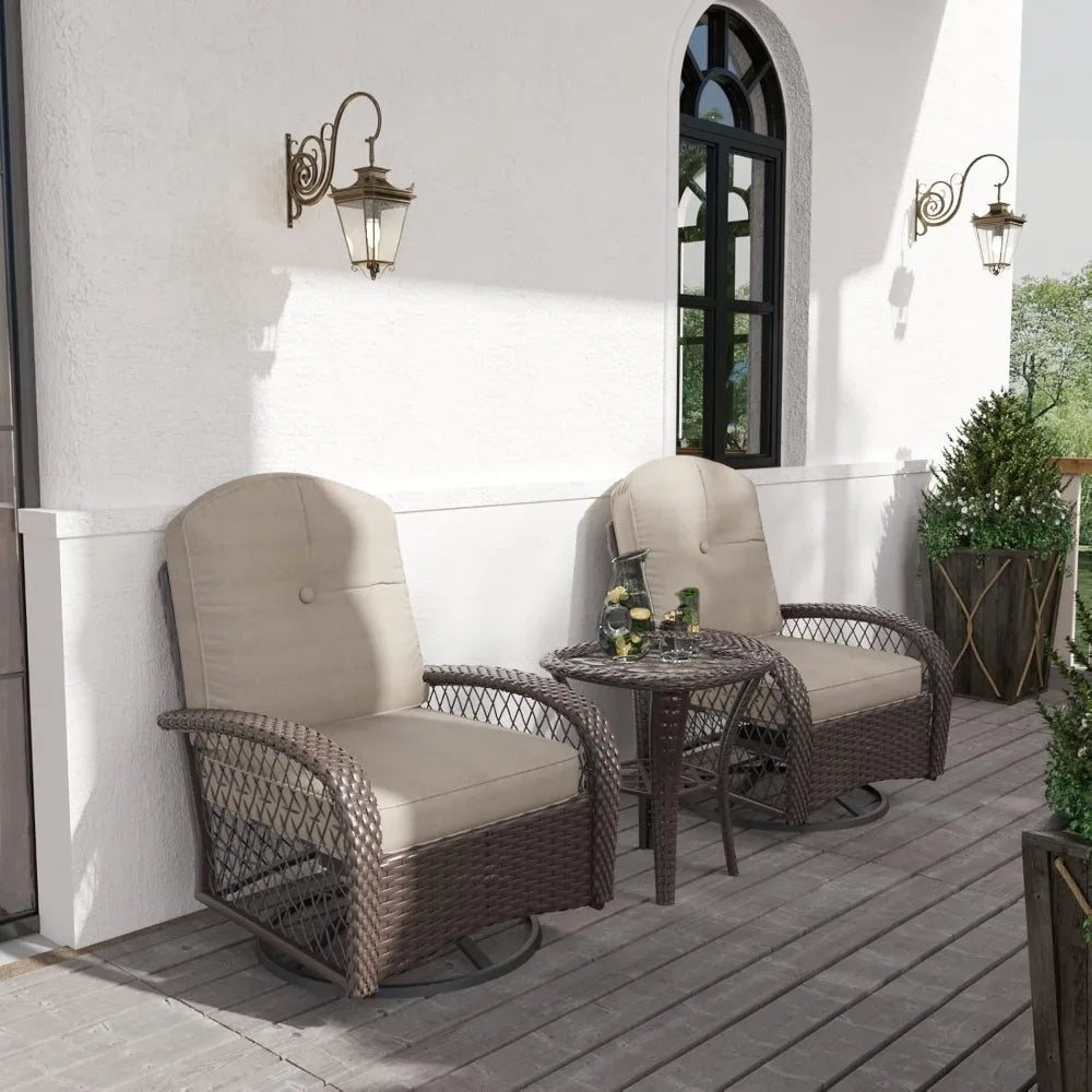 Patio Furniture Rocking Chair Set