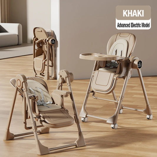 Convertible High Chair to Electric Rocker, Touch Panel & Remote