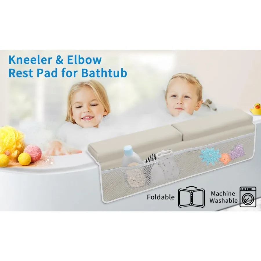 Bath Kneeler with Elbow Rest Pad Set