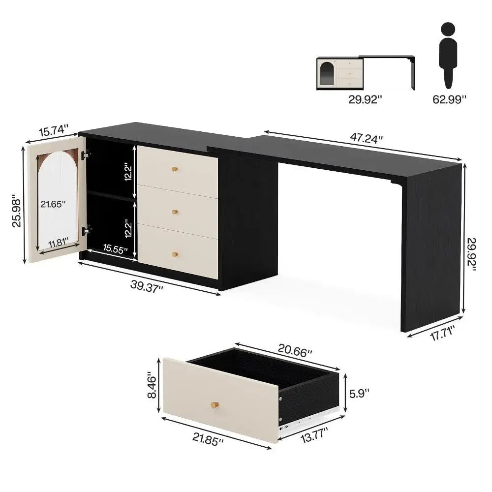 Bedroom Vanity Makeup Corner Dressing Table