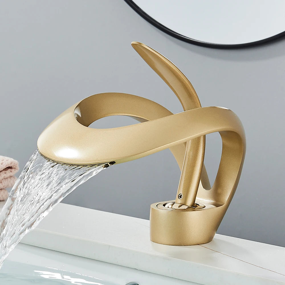 Luxury Basin Faucet Waterfall Mixer