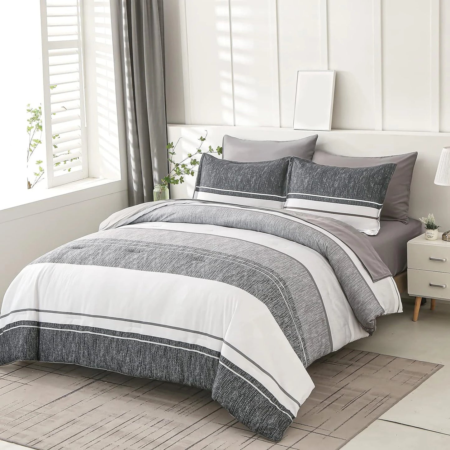 Striped Comforter Set