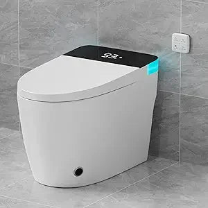 Toilet with Elongated Heated Seat