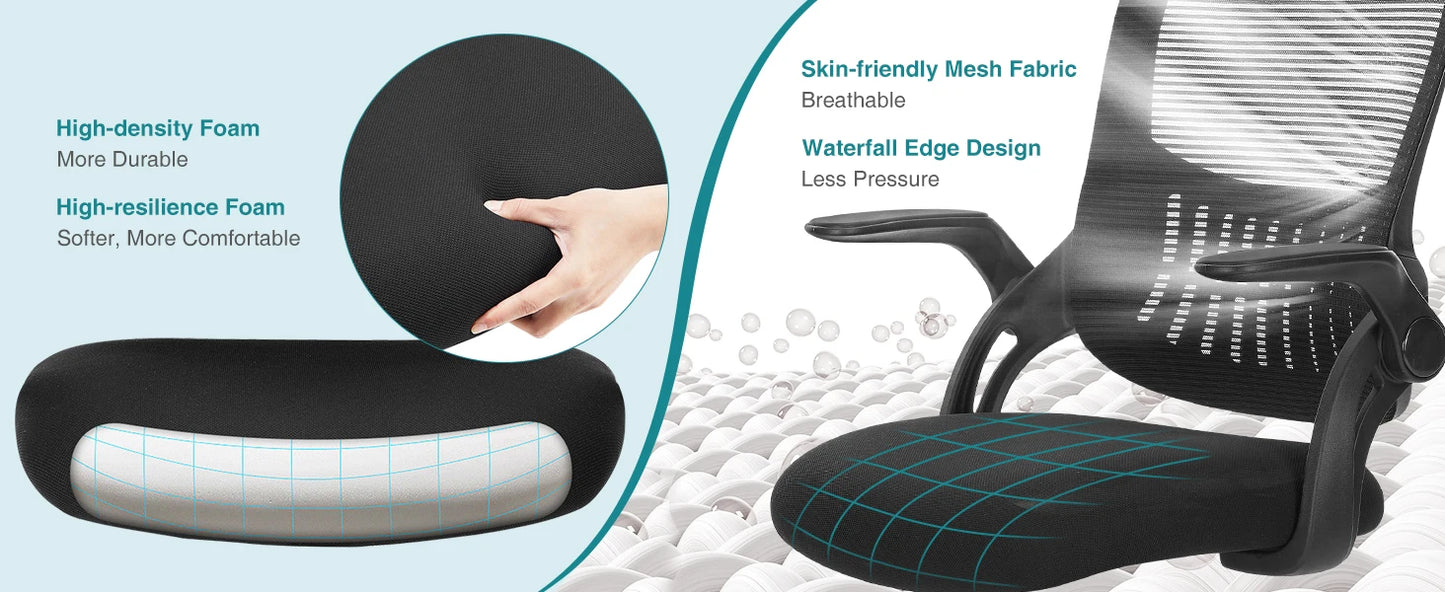 Ergonomic Mesh Backrest Office Desk Chair Adjustable Height