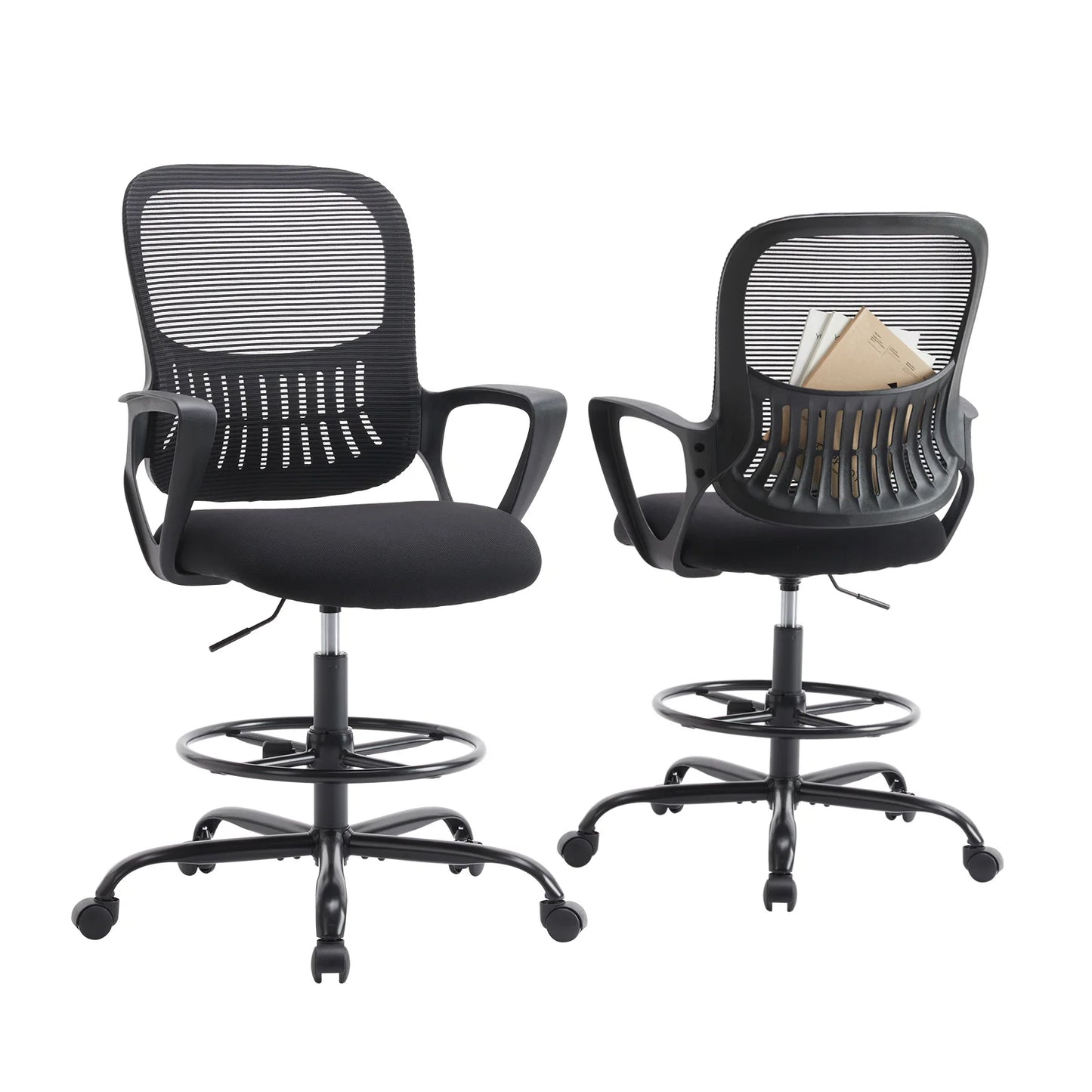 Ergonomic Mesh Backrest Office Desk Chair Adjustable Height
