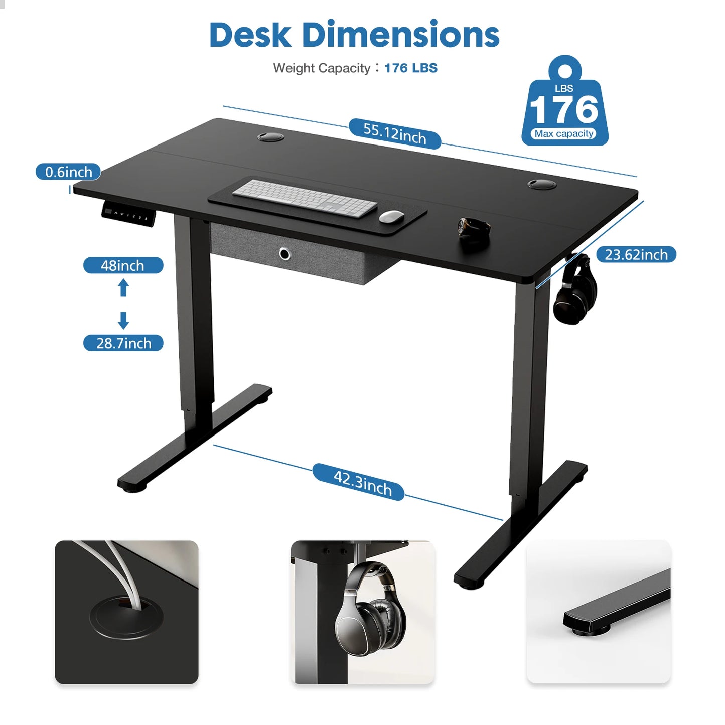 Electric Standing Computer Desk