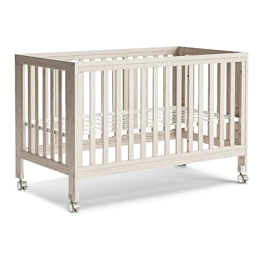 Baby Convertible Crib With Removable Wheels