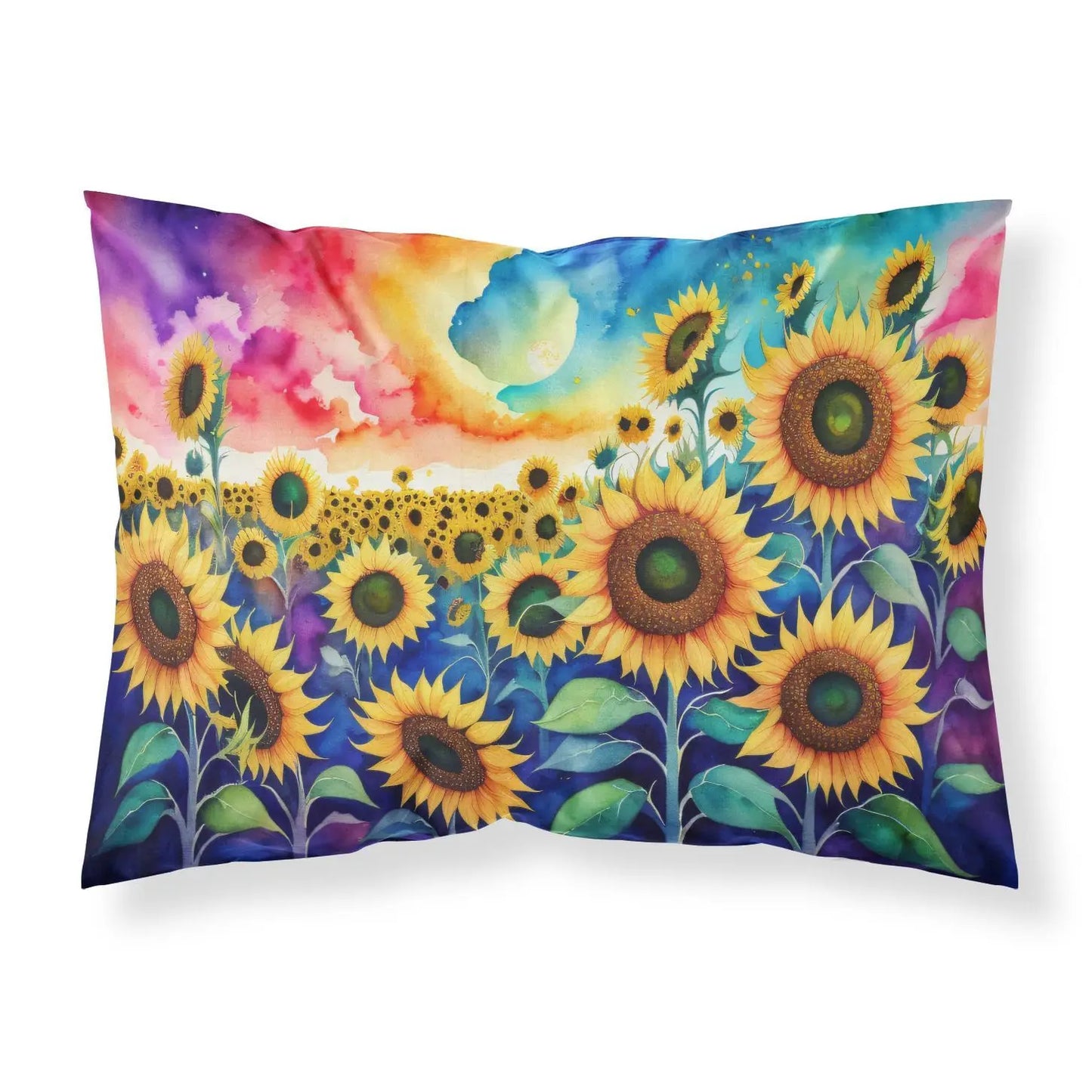 Sunflowers in Color Standard Pillowcase