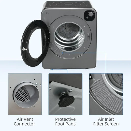 Portable Clothes Dryer with Intelligent Drying
