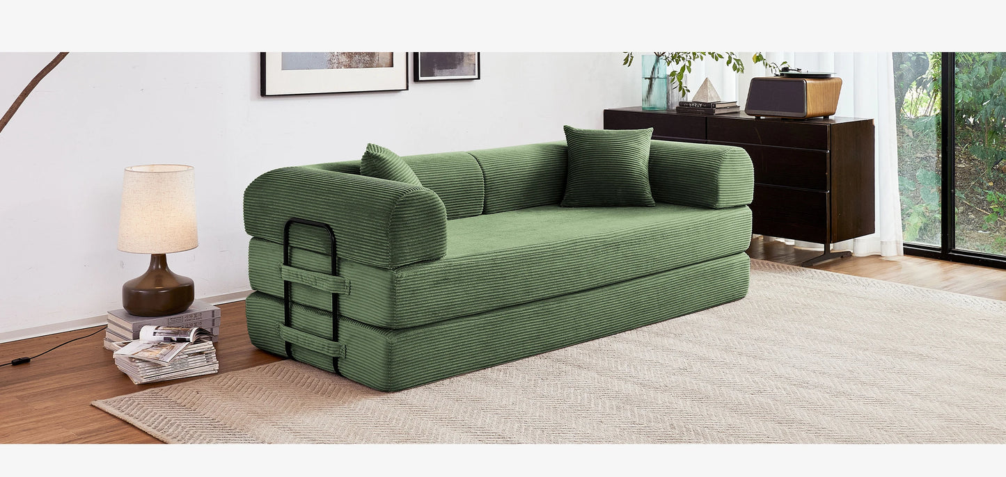 Boneless Couch Foldable Convertible Futon Sleeper Sofa Bed