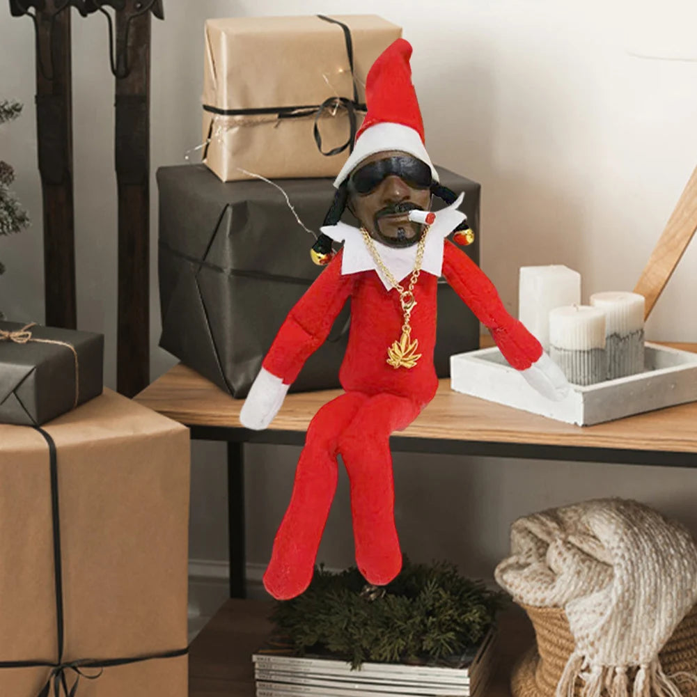 Christmas Elf Doll with Snoop on a Stoop Christmas Trees Decoration