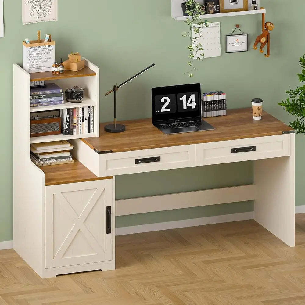 Antique Desk with Drawers with Storage