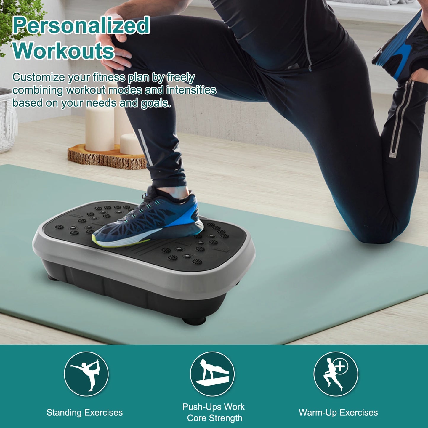 Fat Slinger Shaping Whole Body Workout Vibration Plate Portable Fitness Equipment