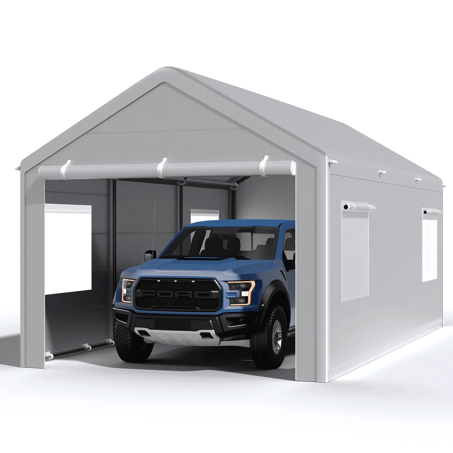 Heavy Duty Car Canopy with Reinforced Ground Bar