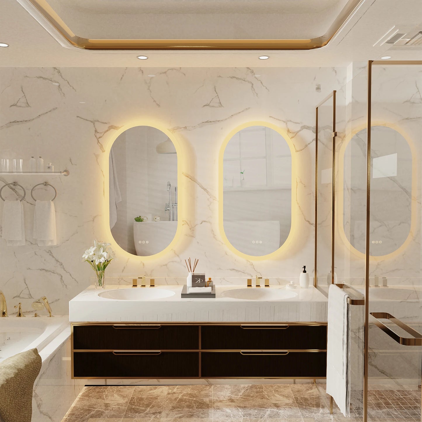 Vanity Mirror for Wall Mounted Back Lighted Mirror with Lights