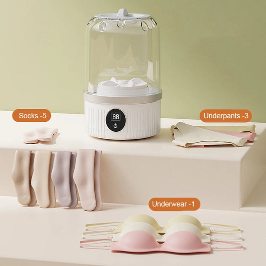 Cordless Small Washing Machine with Laundry Cup for Baby Clothes or lingerie