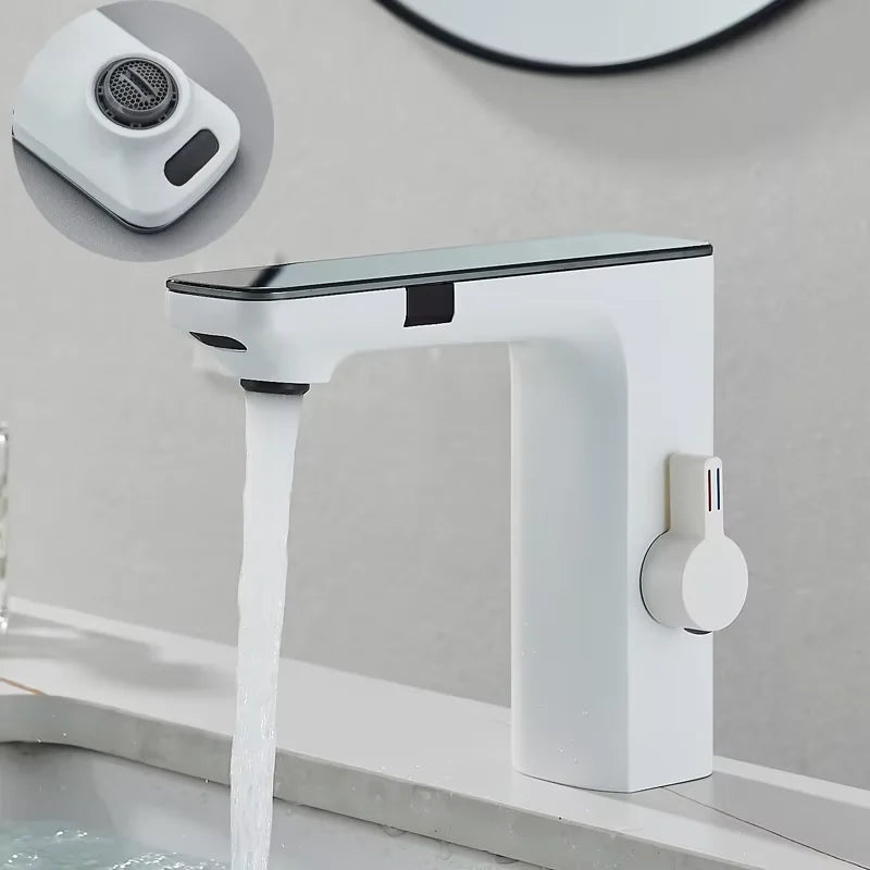 Basin Faucet Touch Sensor Digital LED Temperature
