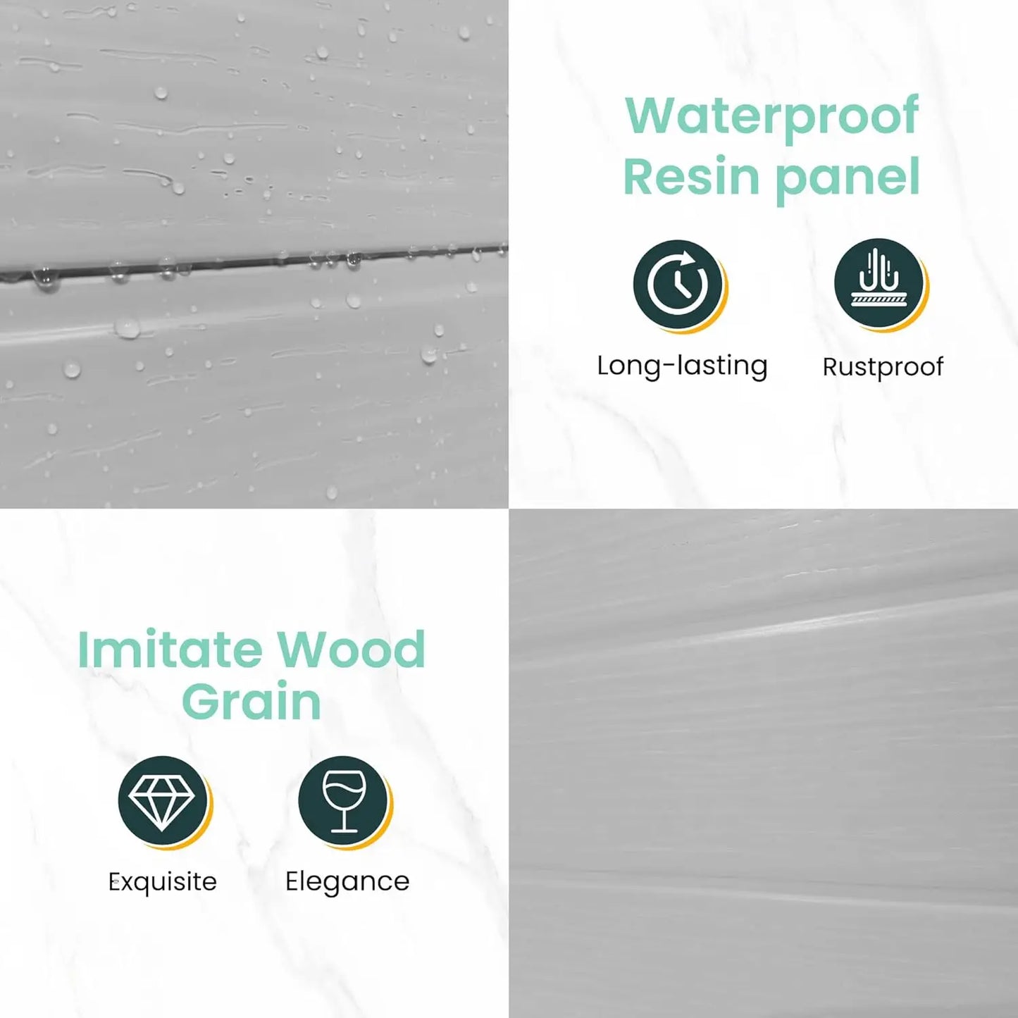 Outdoor Resin Plastic Garden Shed with Lockable Door