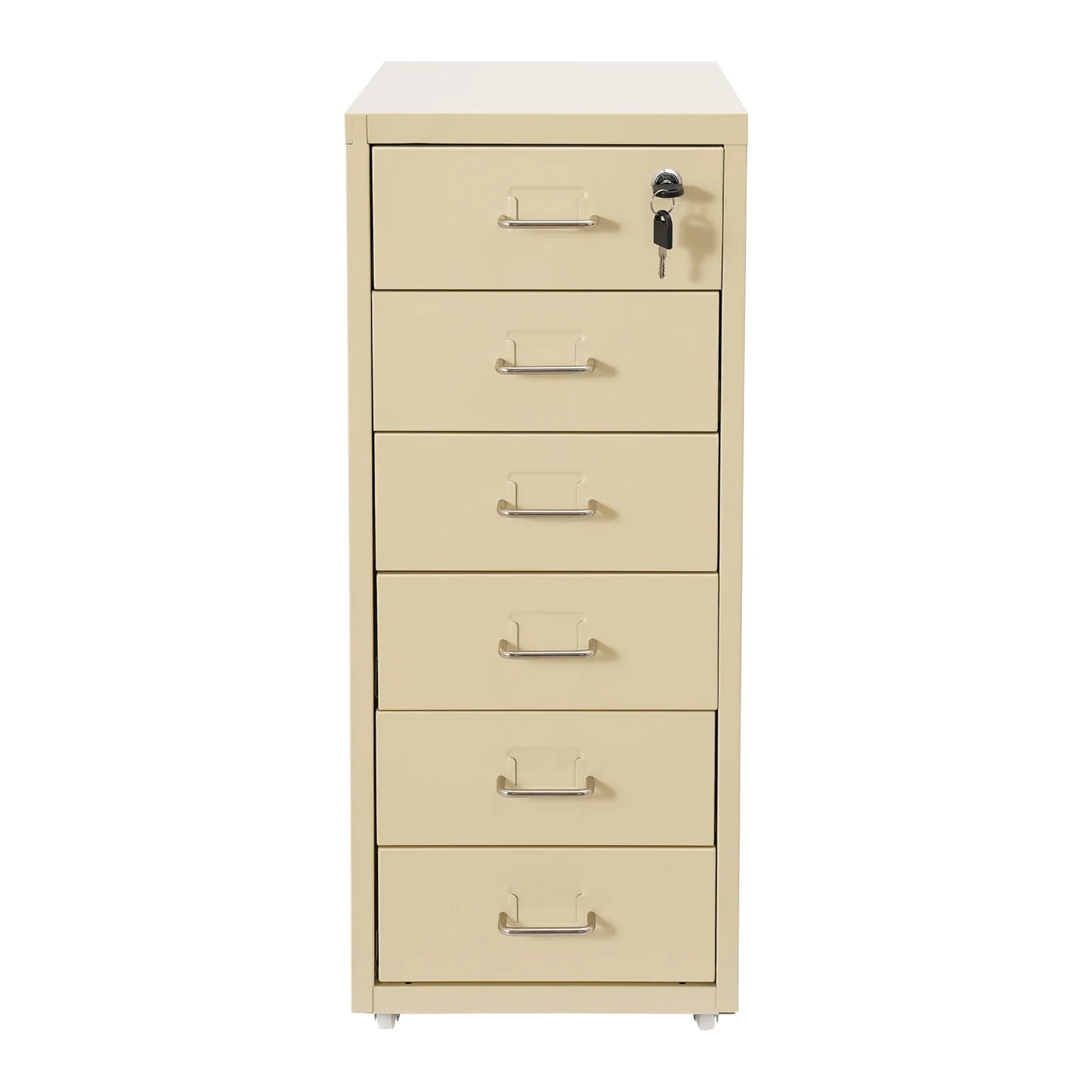 Lockable Rolling Metal File Cabinet
