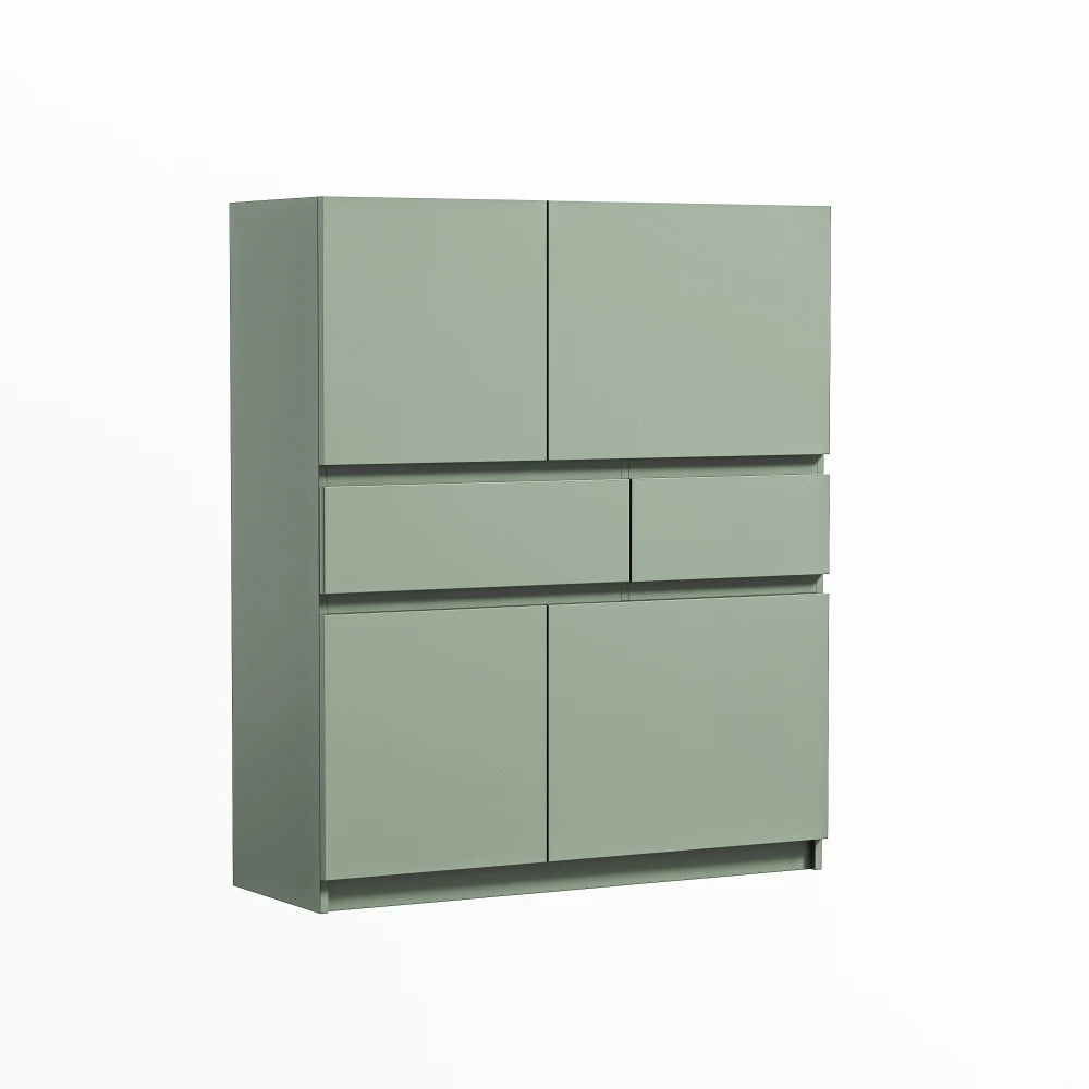 Green Wooden Storage Cabinet