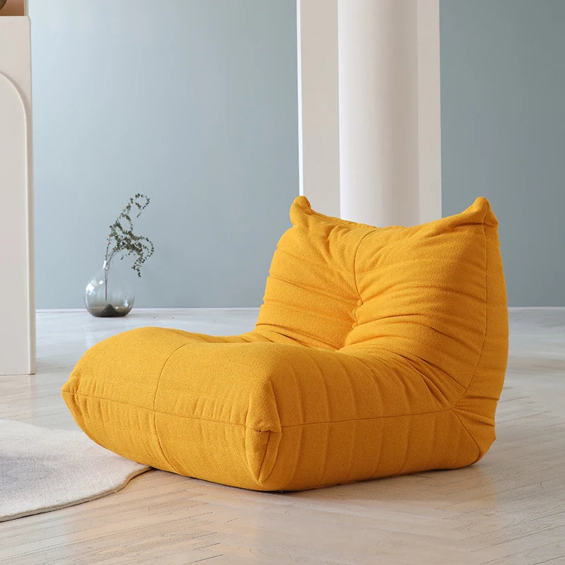 Teddy Fabric Bean Bag Comfy Lazy Floor Sofa