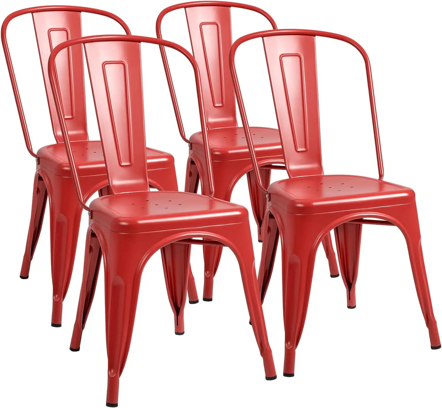 Furmax Metal Stackable Classic Trattoria Chair