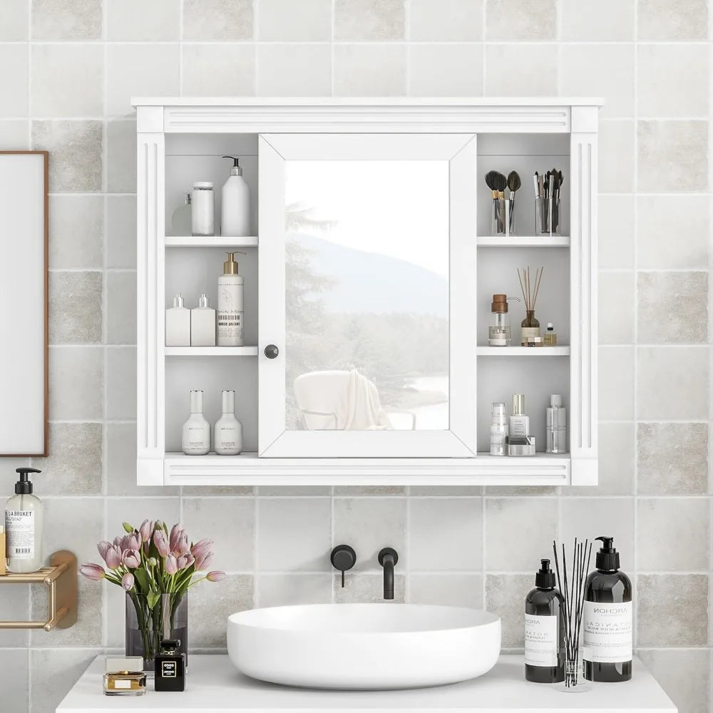 Wall Mounted Bathroom Medicine Cabinet with Mirror
