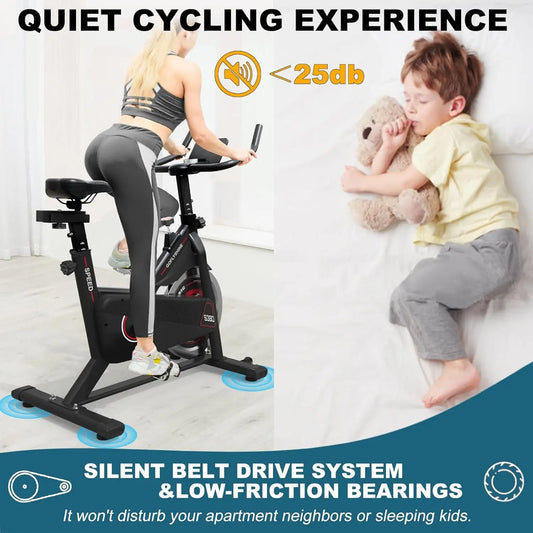 Indoor Stationary Exercise Bike for Home