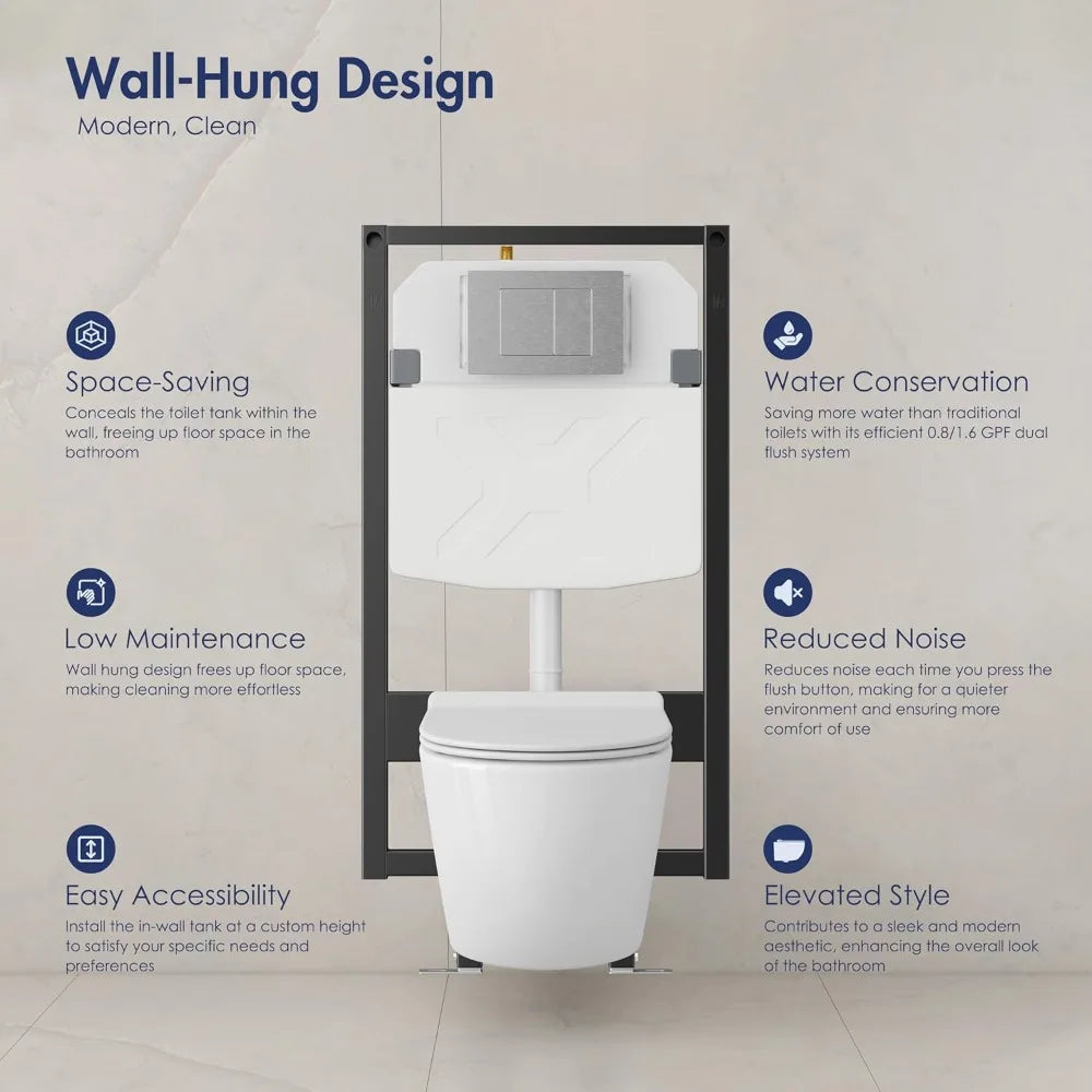 Eridanus Dual-Flush Wall-Mounted Toilet System