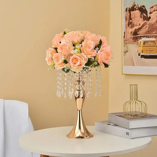 Versatile Gold Flower Vase Centerpiece