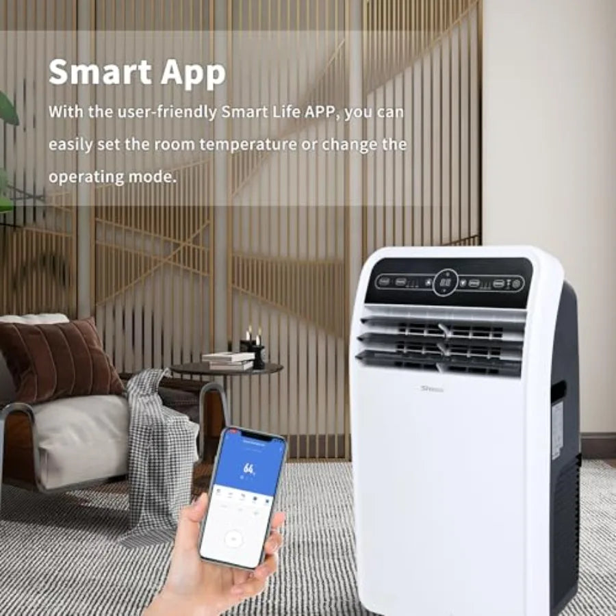Portable Air Conditioner with Builtin Cooling Dehumidifying and Fan Modes