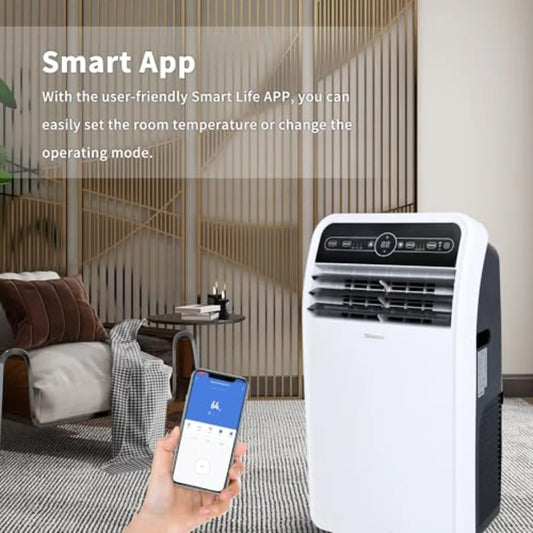 Portable Air Conditioner with Builtin Cooling Dehumidifying and Fan Modes