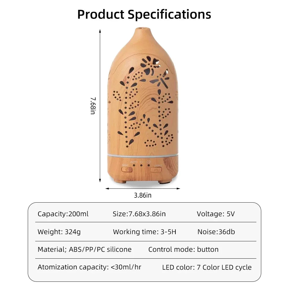 Lavender Hollow Ultrasonic Aromatherapy Diffuser