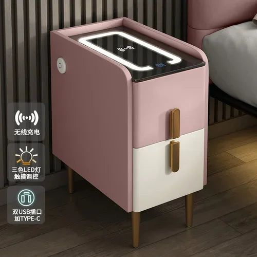Modern Bedside Table Smart Dresser Created Luxury Vanity Desk