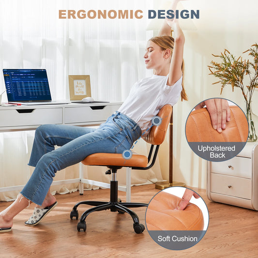 Armless Office Desk Chair