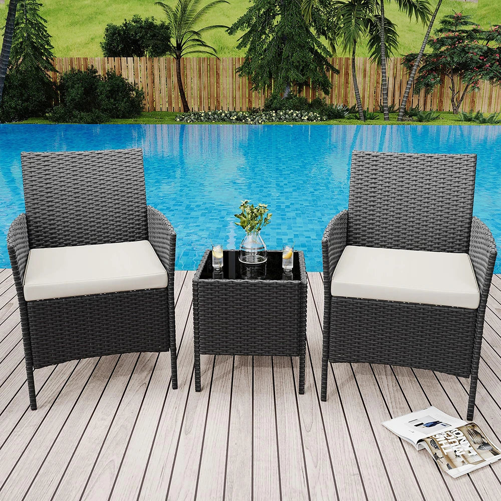 All-Weather Rattan Wicker Patio Sofa Set