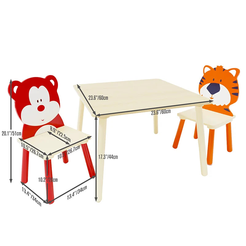 Table and 2 Chairs Set